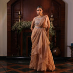Gold organza