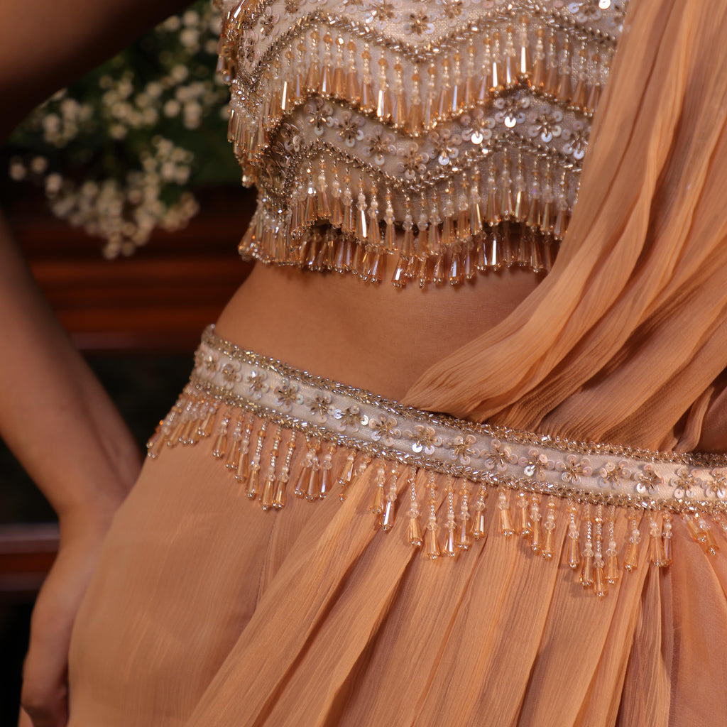 Gold organza