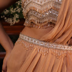 Gold organza