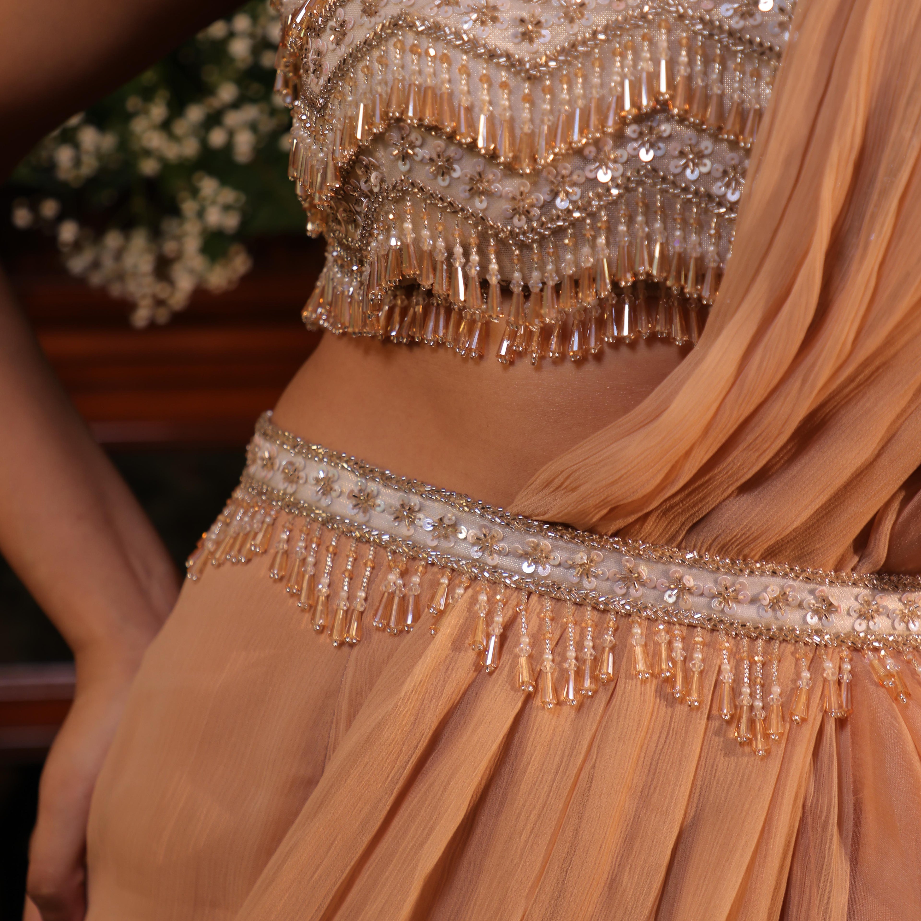 Gold organza