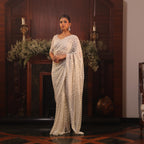 earl grey ivory katdana saree