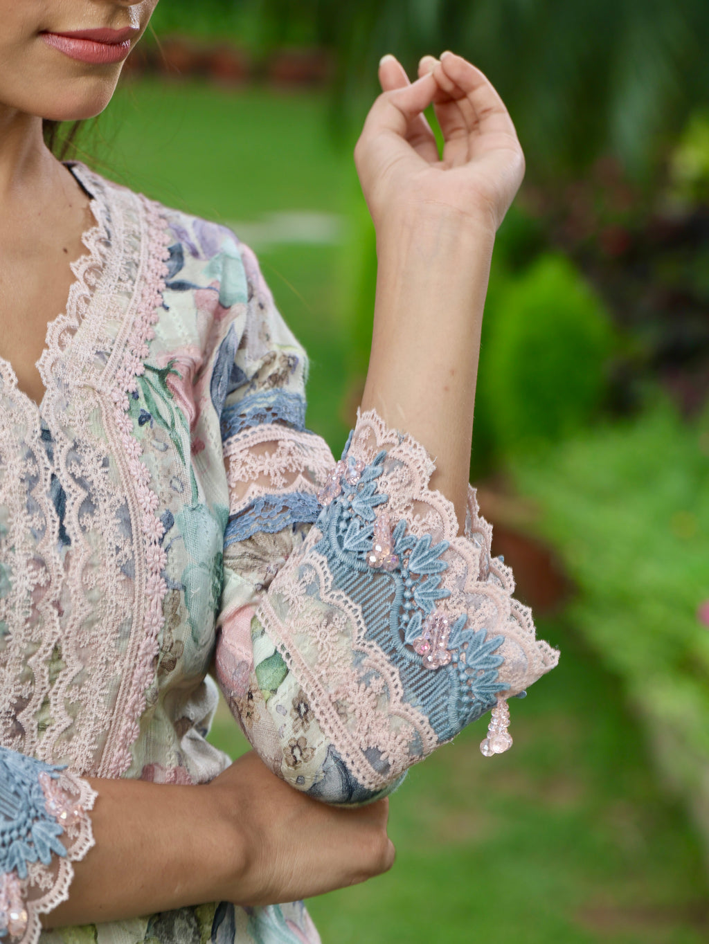 Aafreen | Ivory Floral Printed Cotton Kurta Set