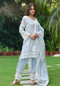 Naaz | Sky Blue Mul Chanderi Kurta Set