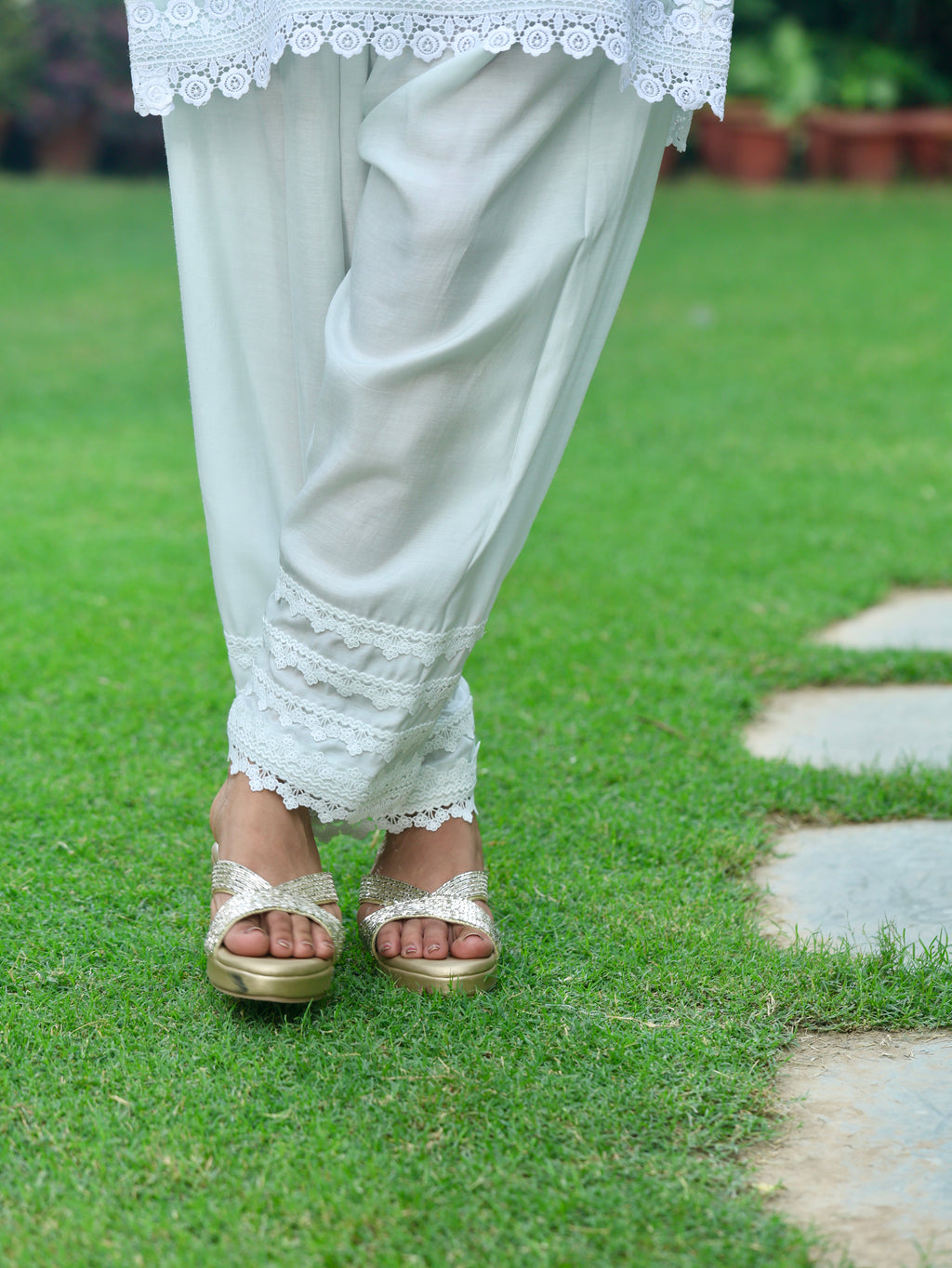Nazaakat | Powder Blue Cotton Kurta Set