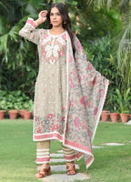 Ruhi |  Earthen Grey Cotton Suit Set