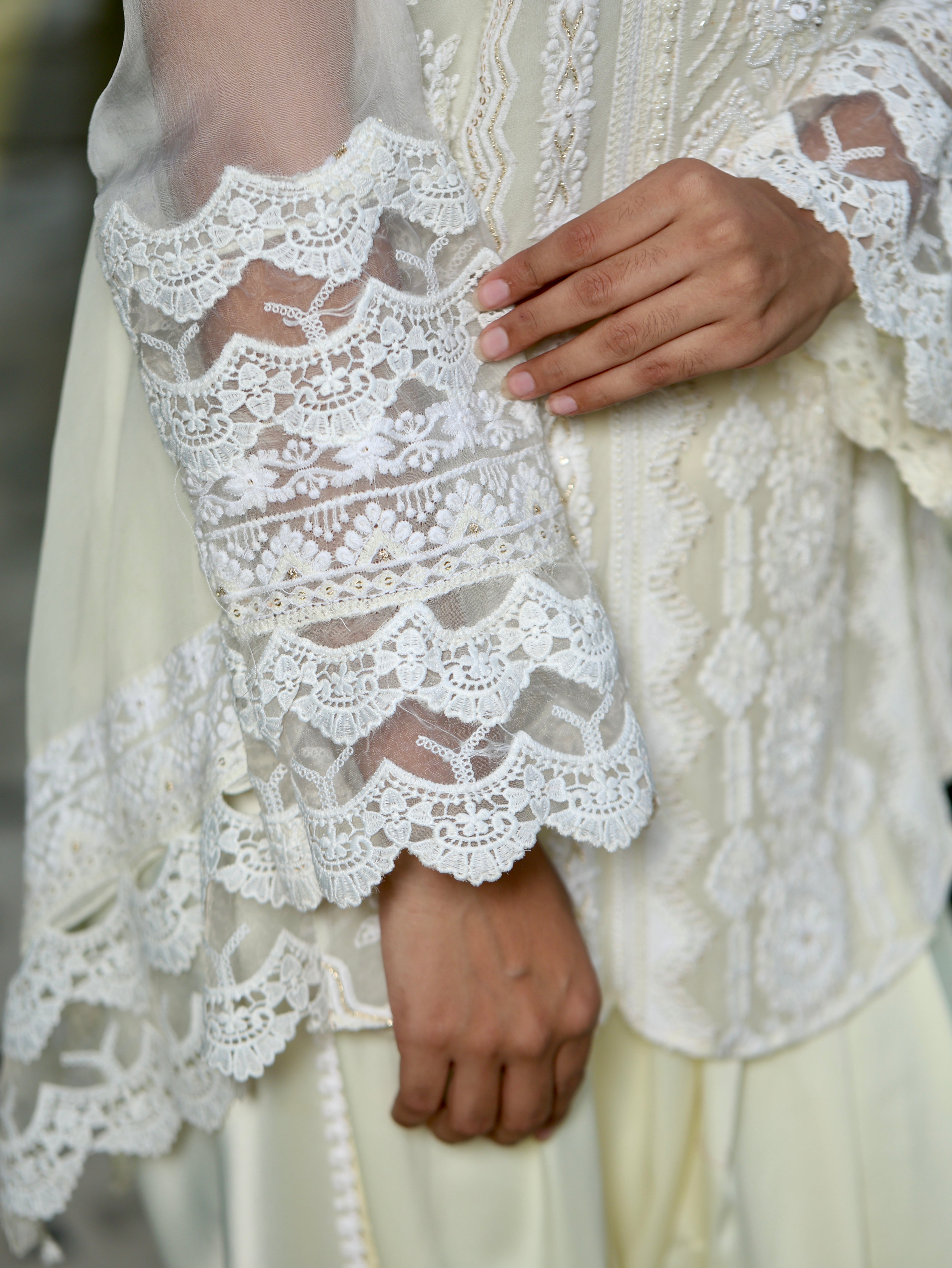 Eira | Ivory Chikankari Georgette Kurta Set