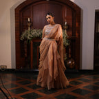 Gold organza