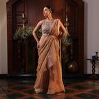 Gold organza
