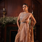 Gold organza