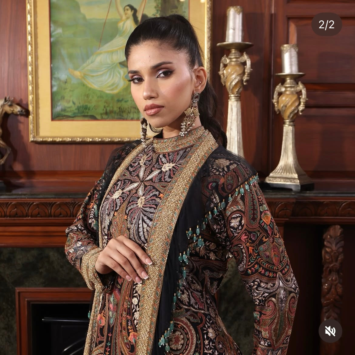 Black ektaar outfit