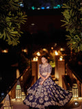 Purple dabka lehenga