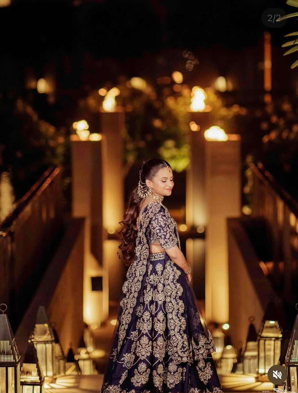 Purple dabka lehenga