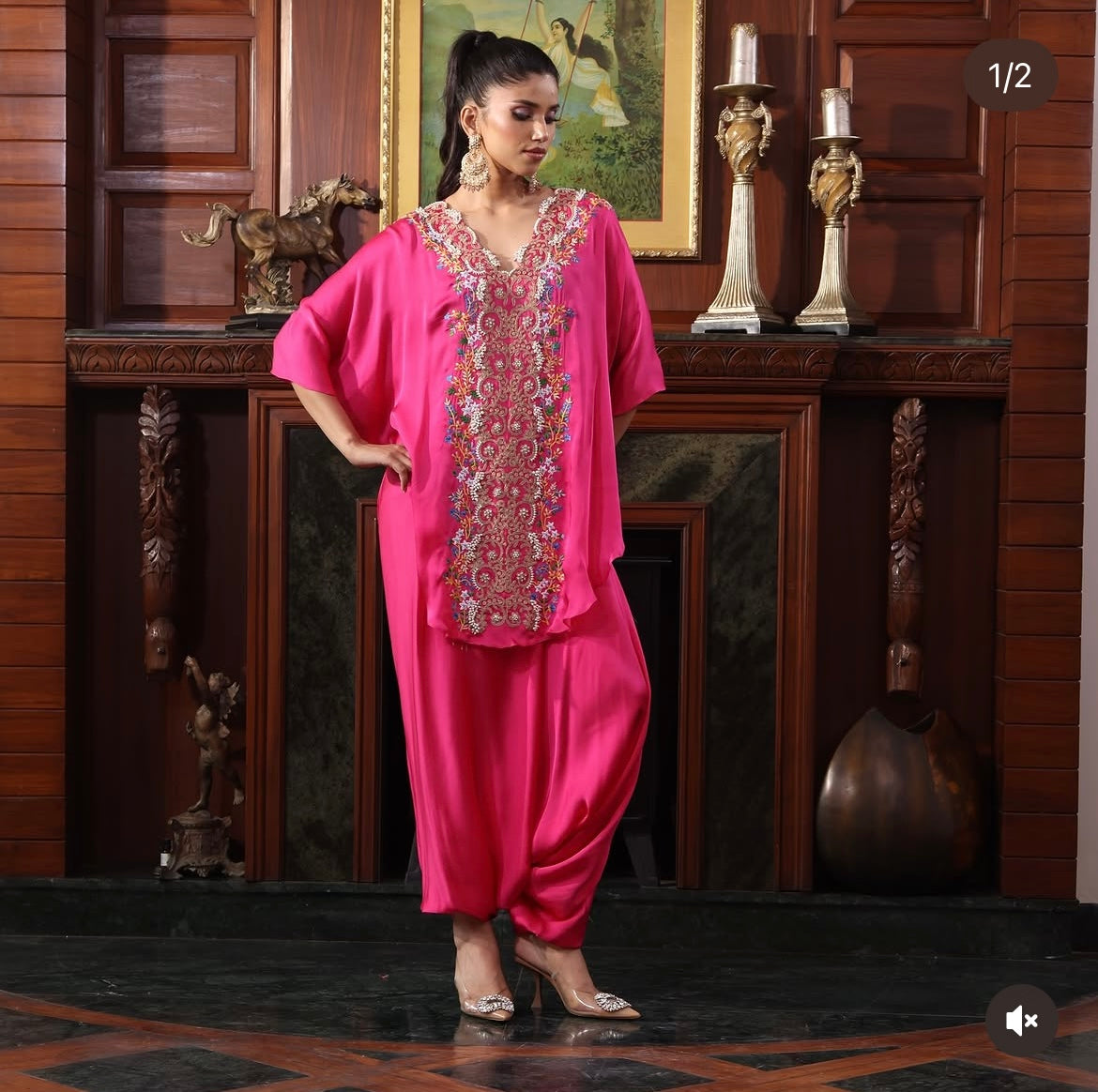 Pink kashmiri