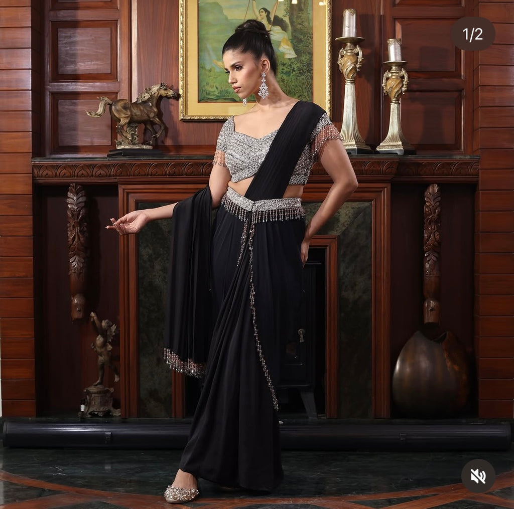 Black katdana sequins