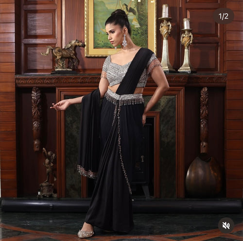 Black katdana sequins